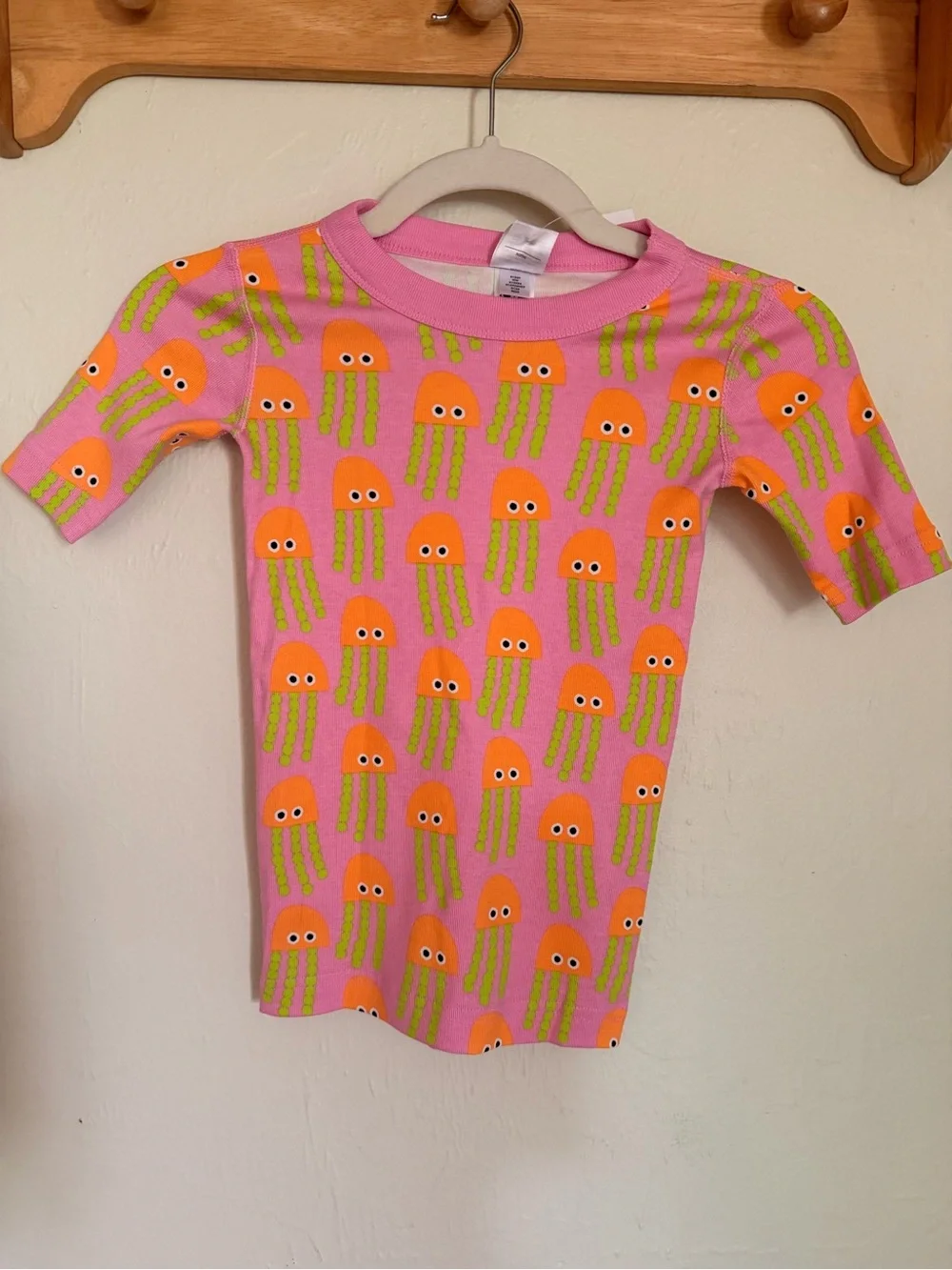 Hanna Andersson Pink Short-Sleeve Jellyfish Pajama Set